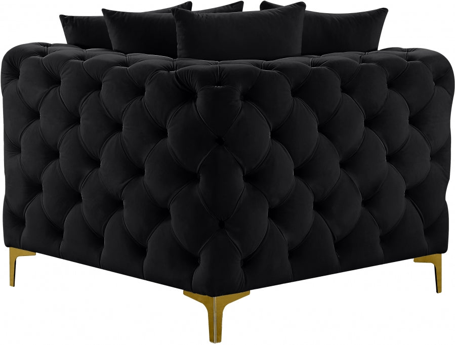 Tremblay Velvet Upholstered Corner Modular Chair