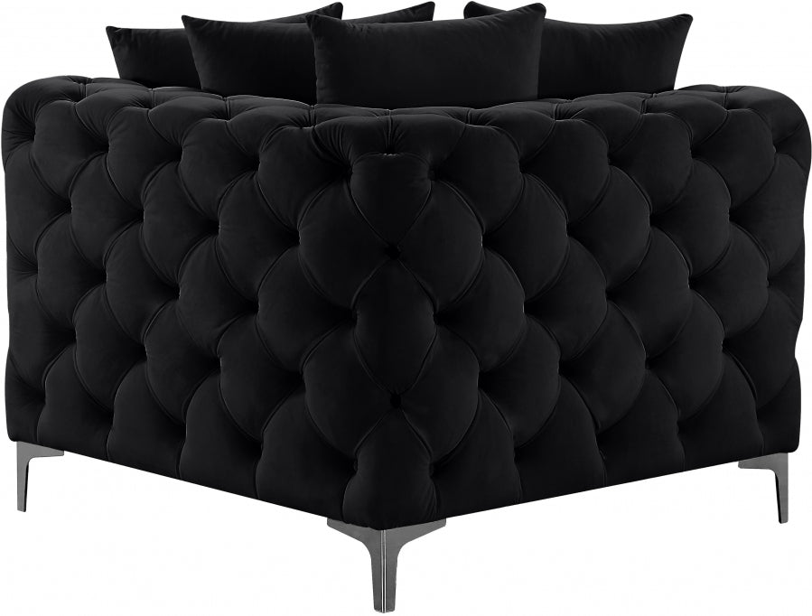 Tremblay Velvet Upholstered Corner Modular Chair
