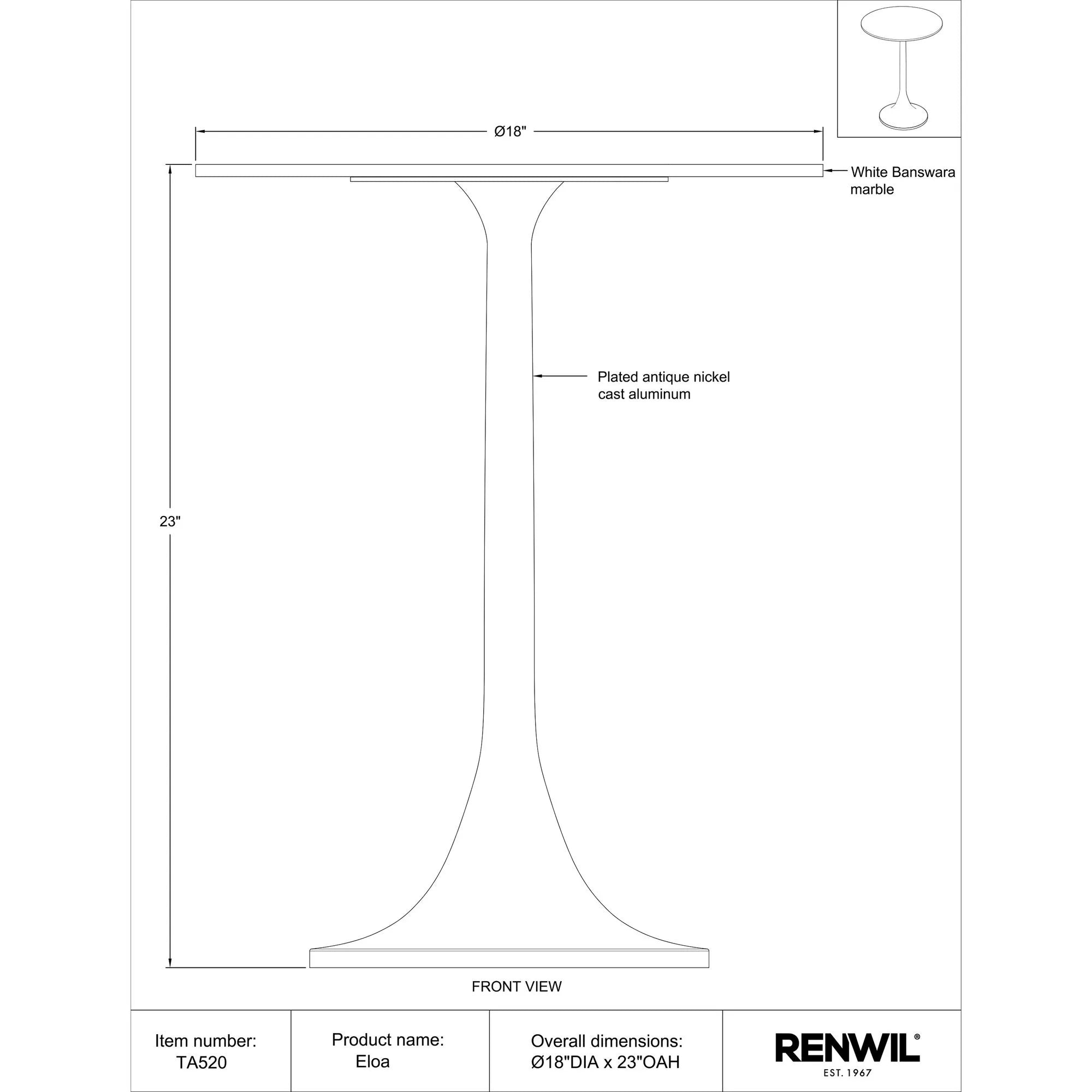 Eloa Side & End Table