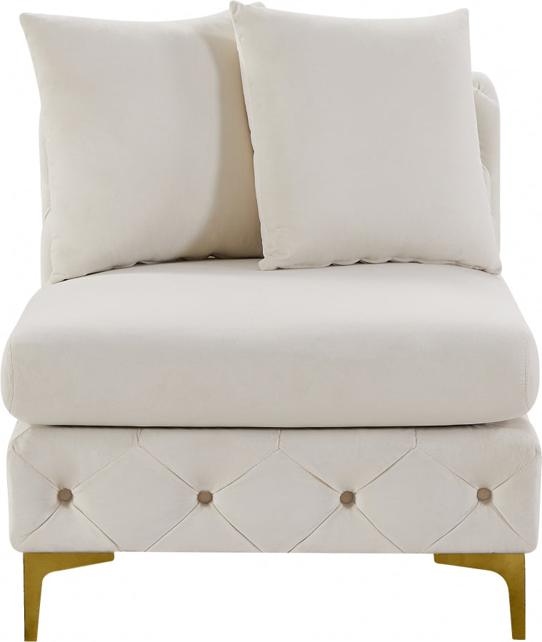 Fauteuil d'appoint rembourré en chenille Vivi