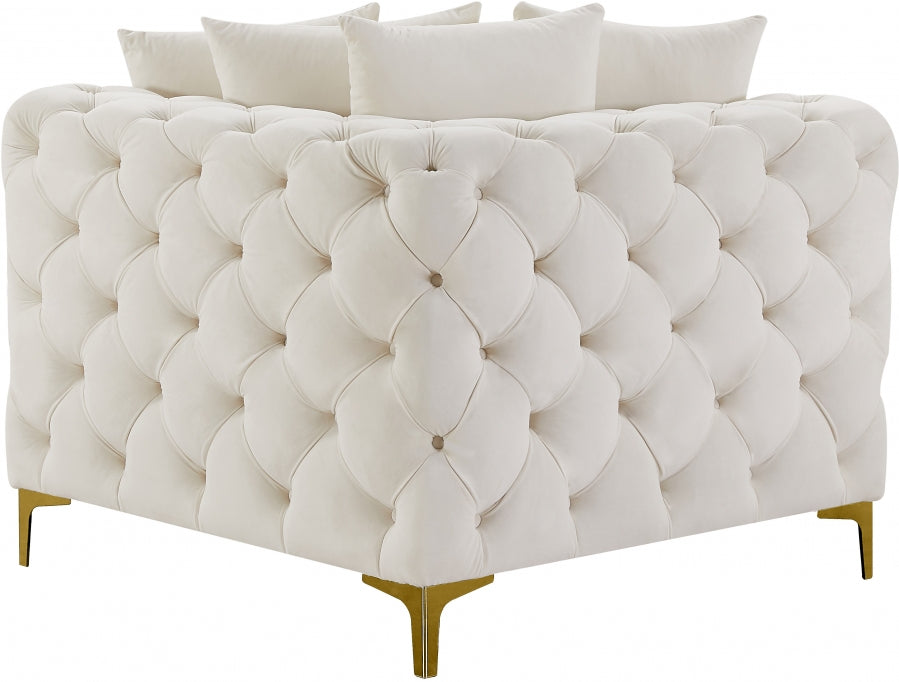 Tremblay Velvet Upholstered Corner Modular Chair