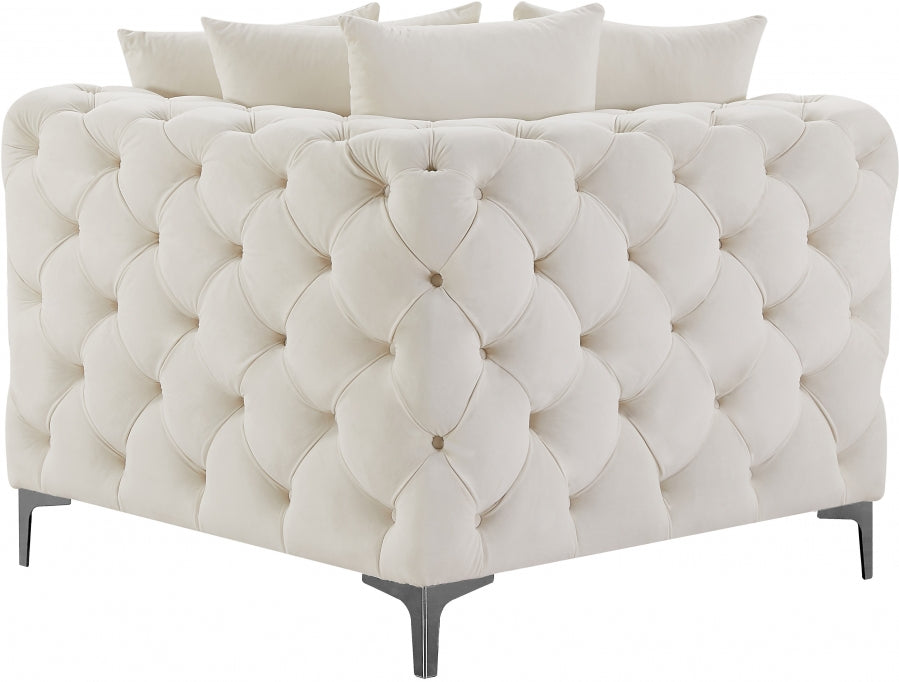 Tremblay Velvet Upholstered Corner Modular Chair