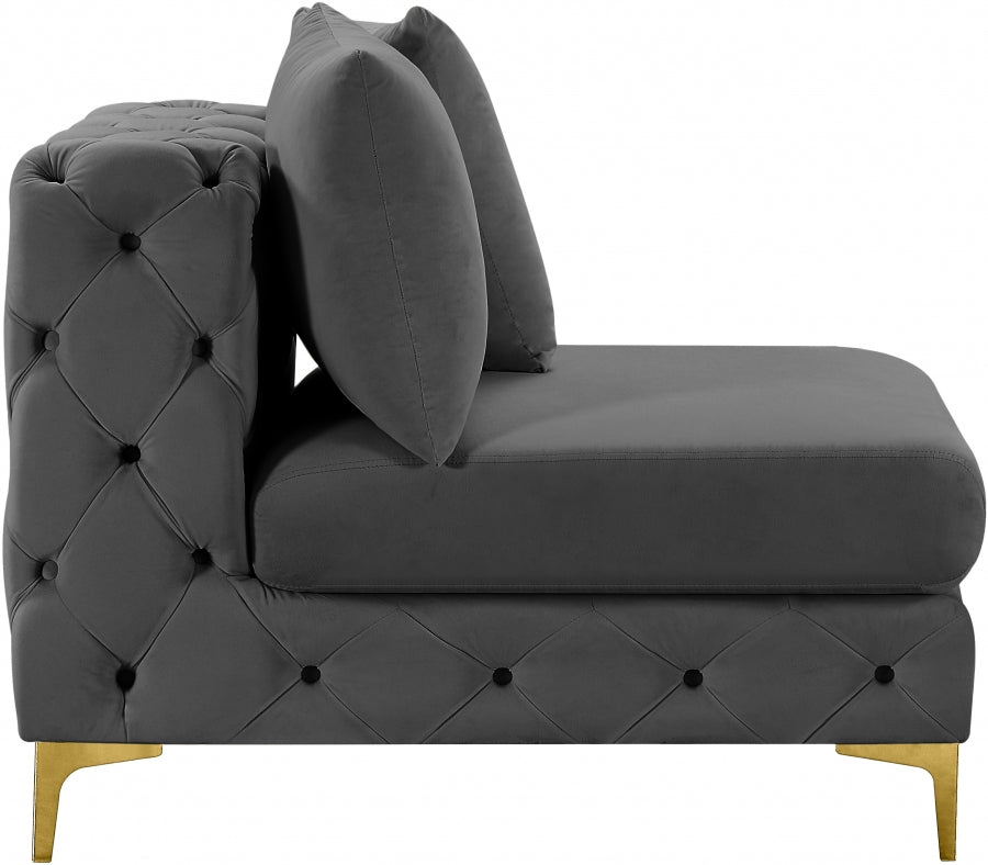 Fauteuil d'appoint rembourré en chenille Vivi