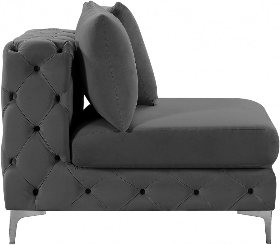 Fauteuil d'appoint rembourré en chenille Vivi
