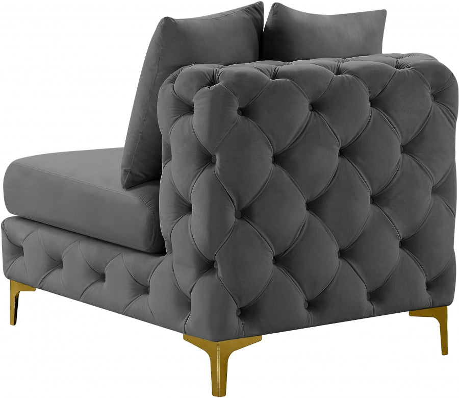 Fauteuil d'appoint rembourré en chenille Vivi
