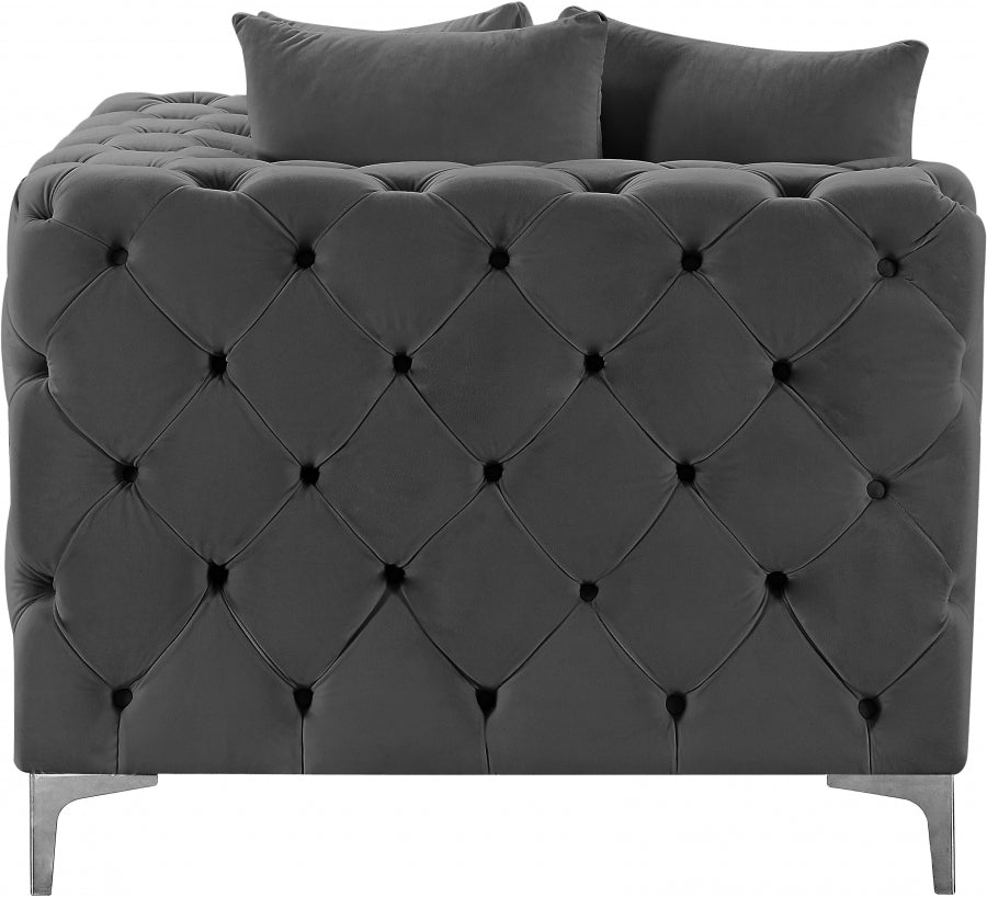 Tremblay Velvet Upholstered Corner Modular Chair