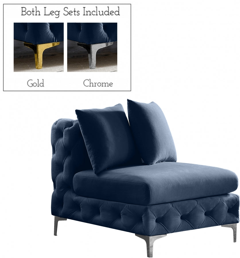 Fauteuil d'appoint rembourré en chenille Vivi