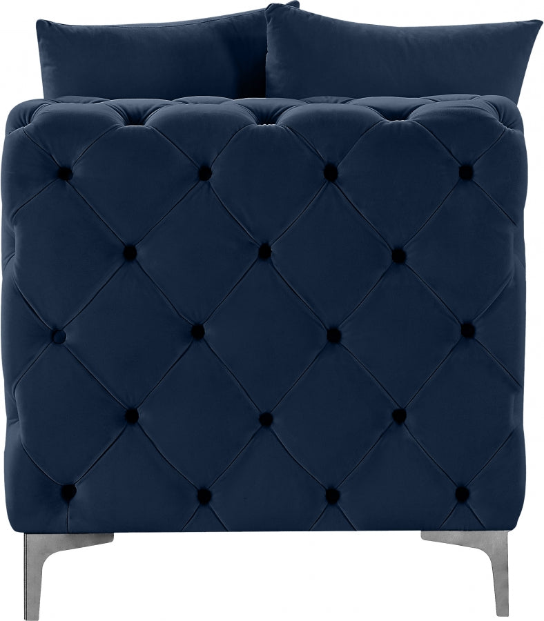 Fauteuil d'appoint rembourré en chenille Vivi