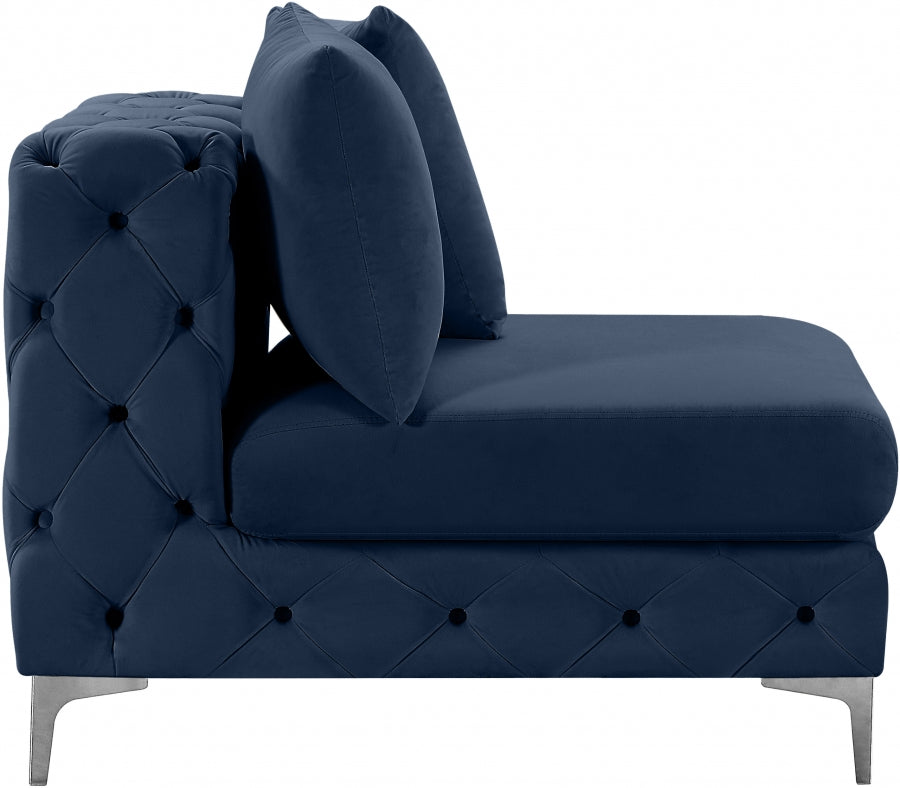 Fauteuil d'appoint rembourré en chenille Vivi