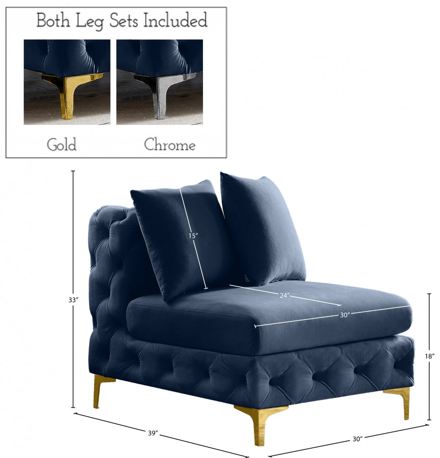 Fauteuil d'appoint rembourré en chenille Vivi