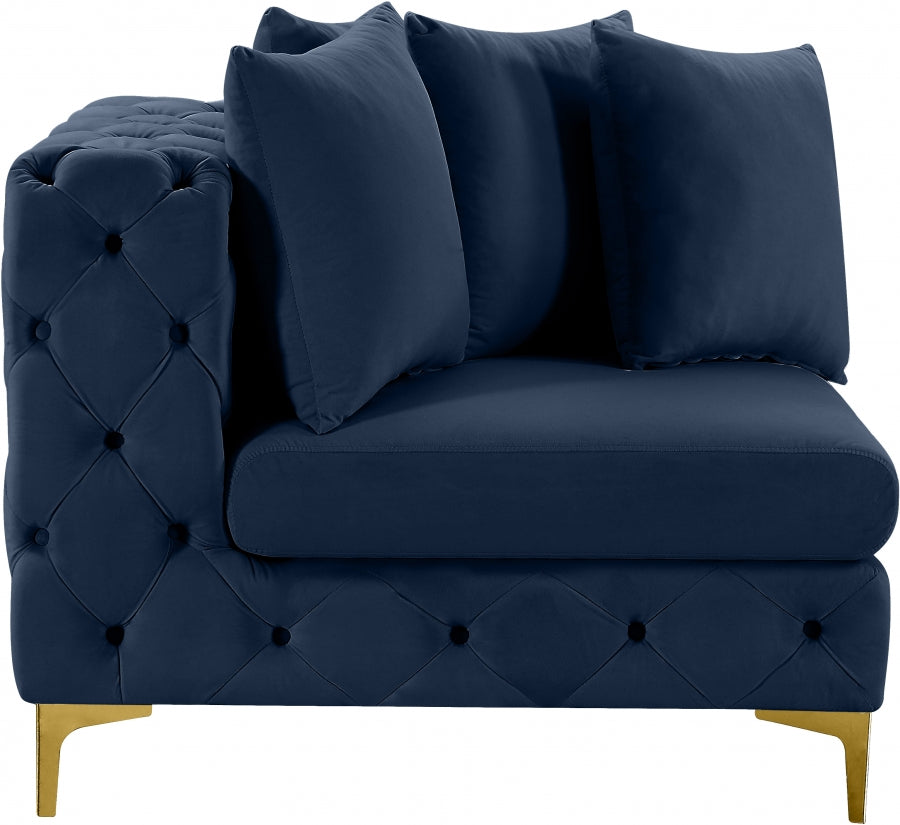 Tremblay Velvet Upholstered Corner Modular Chair