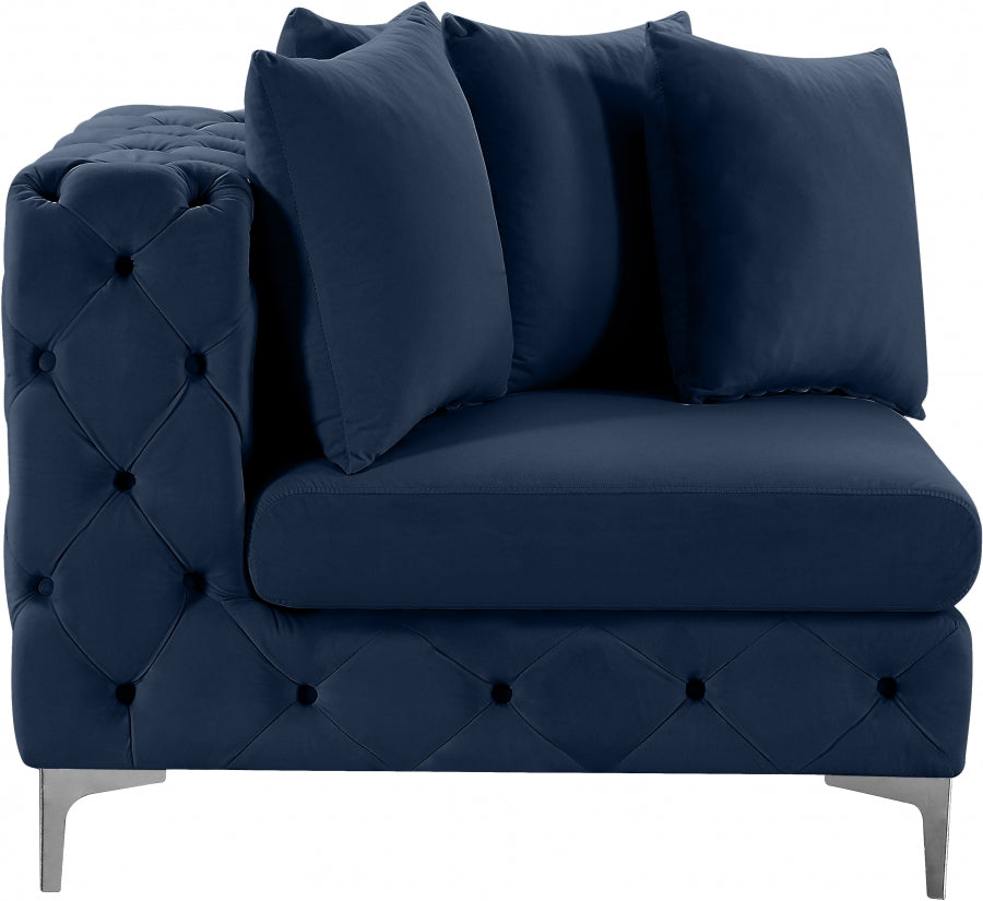 Tremblay Velvet Upholstered Corner Modular Chair
