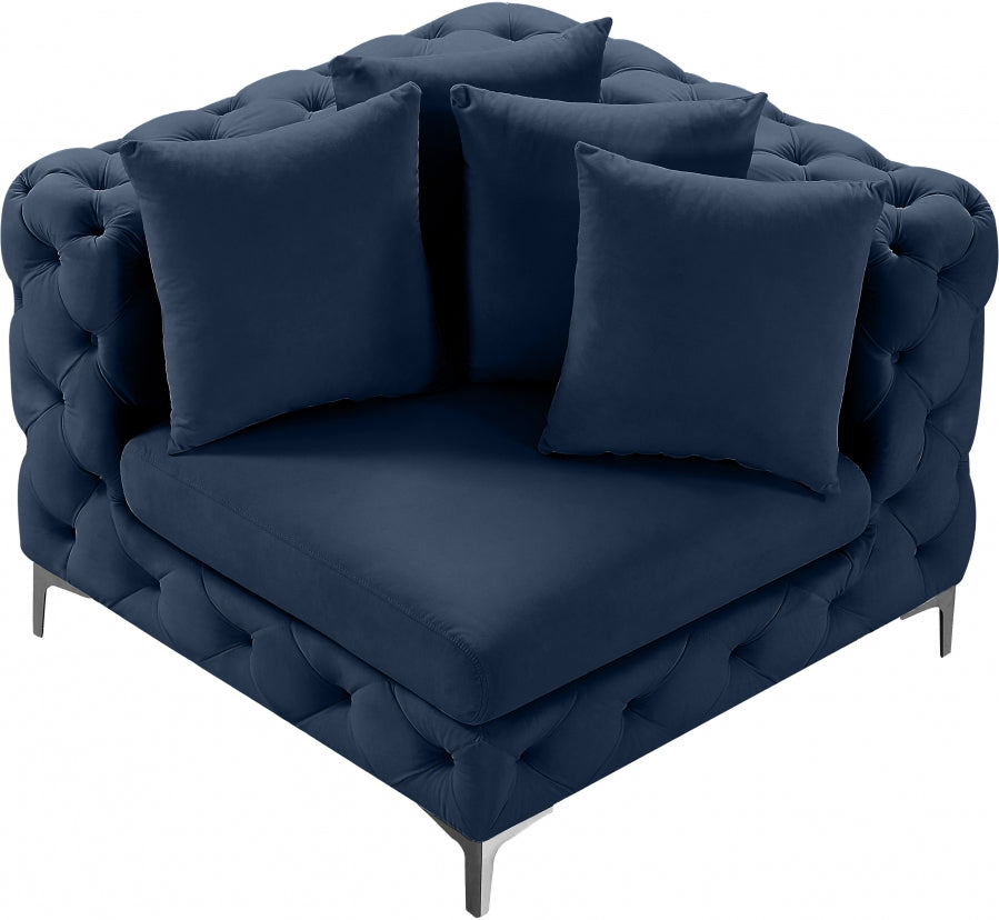 Tremblay Velvet Upholstered Corner Modular Chair