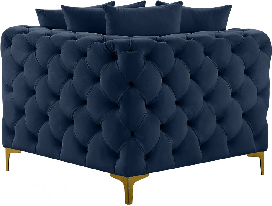 Tremblay Velvet Upholstered Corner Modular Chair