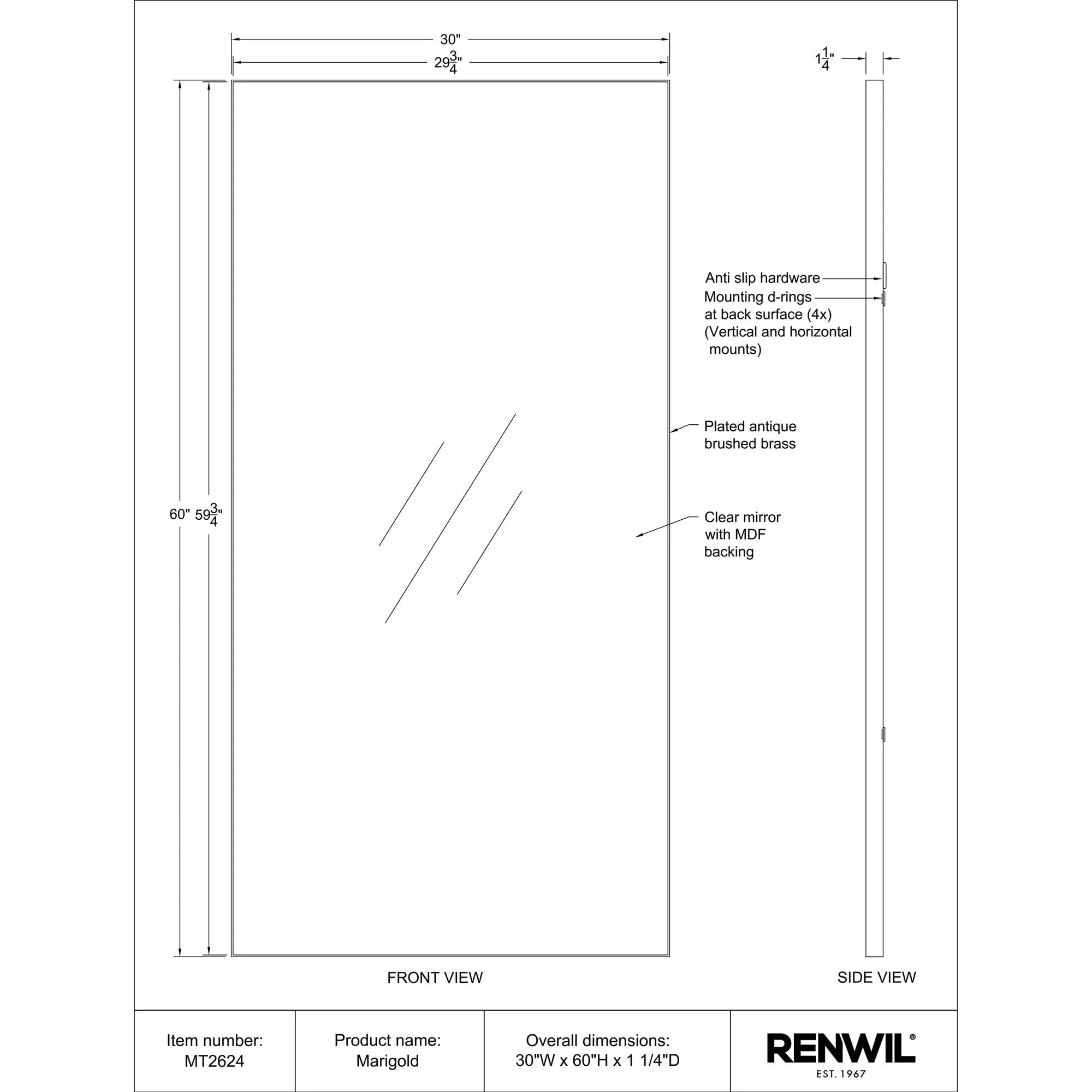 Marigold Wall Mirror