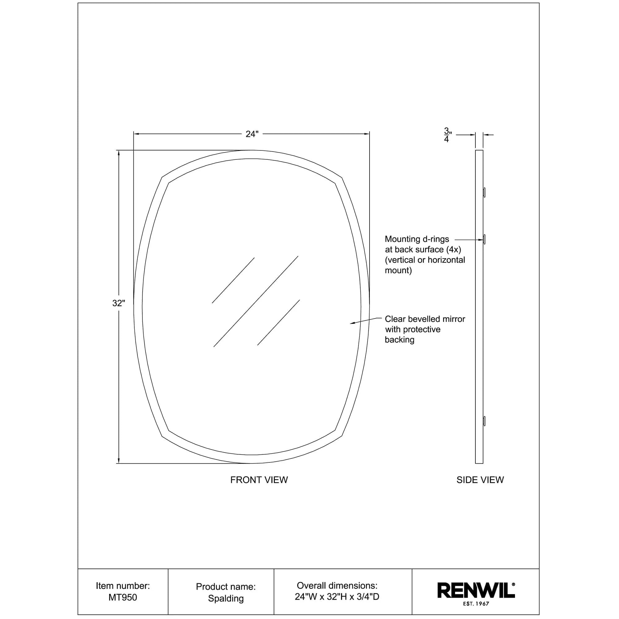 Spalding Wall Mirror