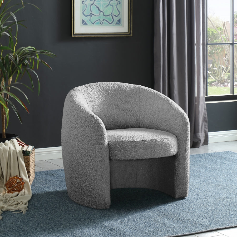 Fauteuil d'appoint rembourré en chenille Vivi