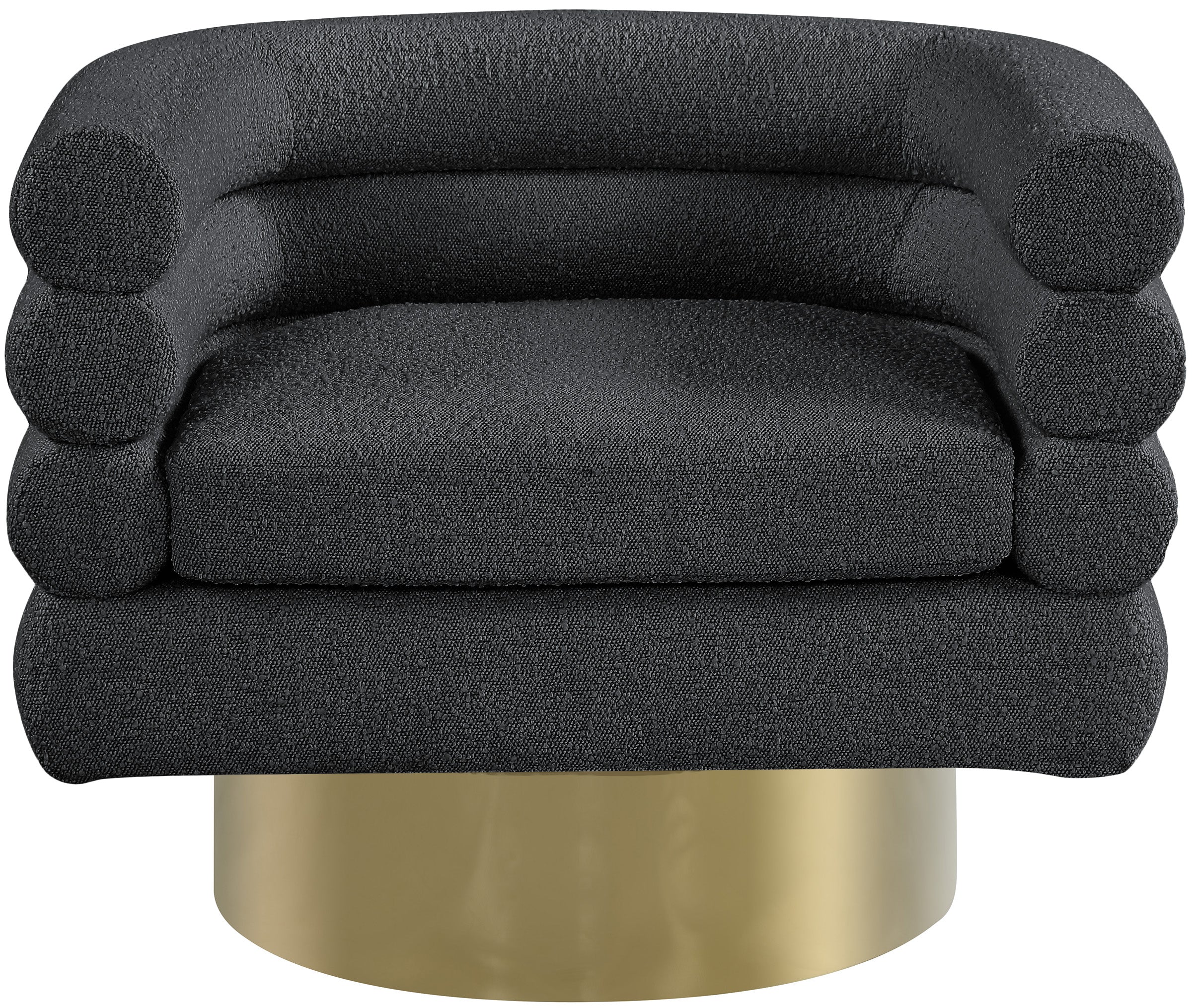 Tessa Boucle Fabric Upholstered Swivel Accent Chair