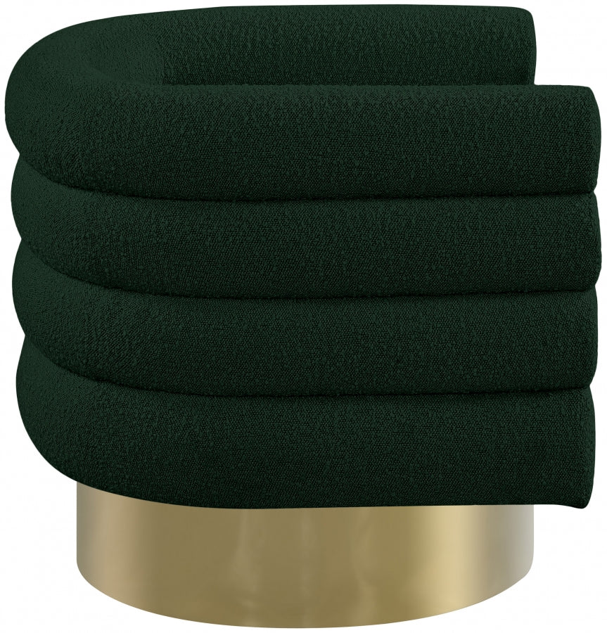 Tessa Boucle Fabric Upholstered Swivel Accent Chair