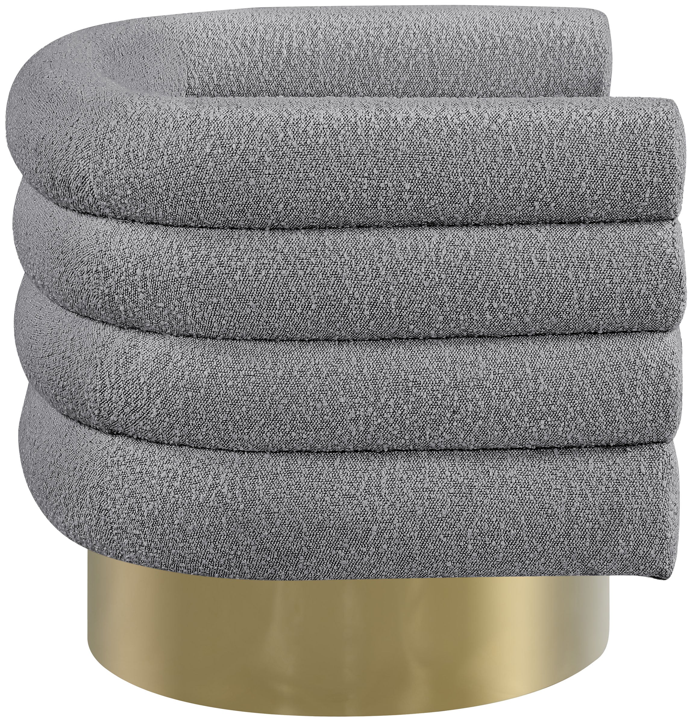 Tessa Boucle Fabric Upholstered Swivel Accent Chair