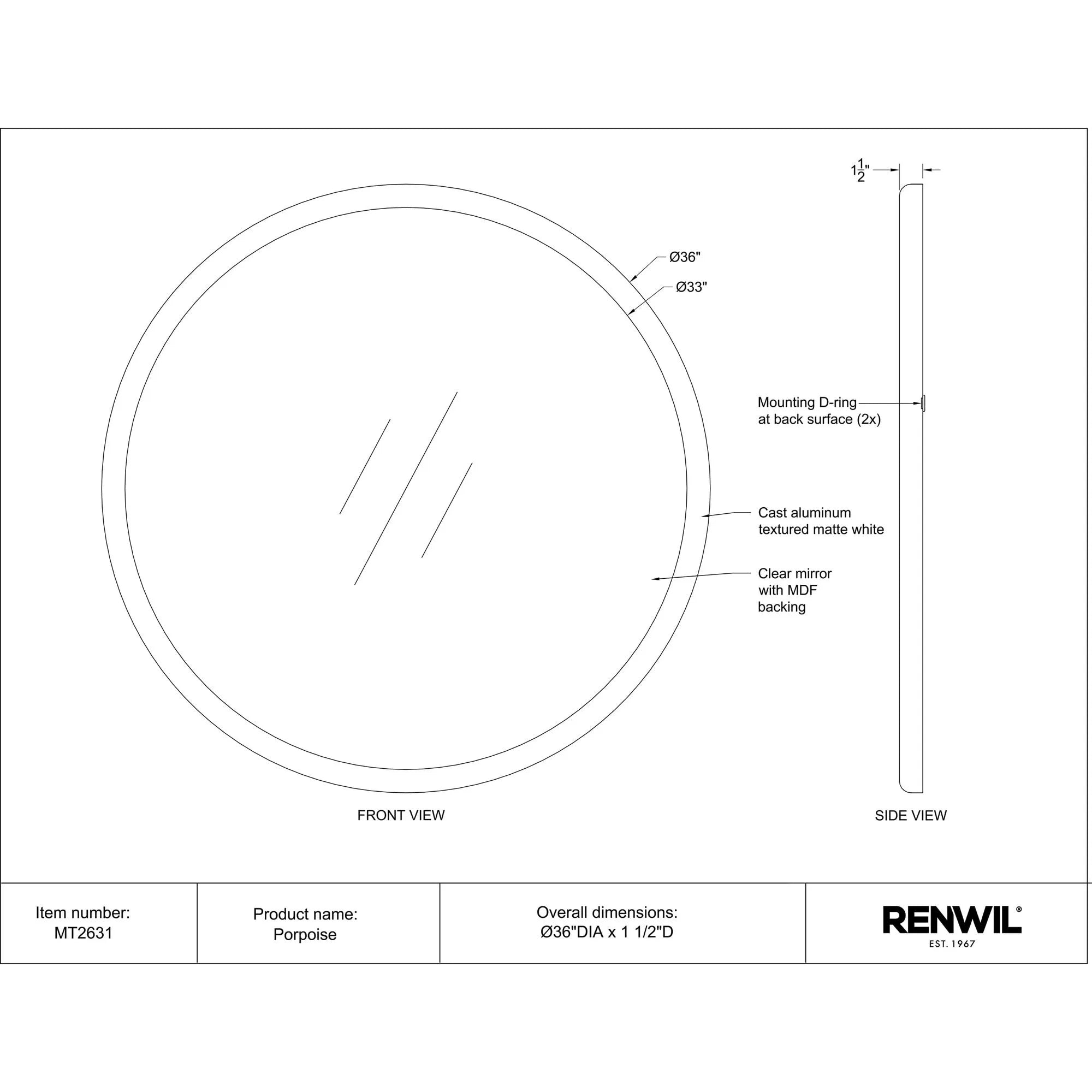 Porpoise Wall Mirror
