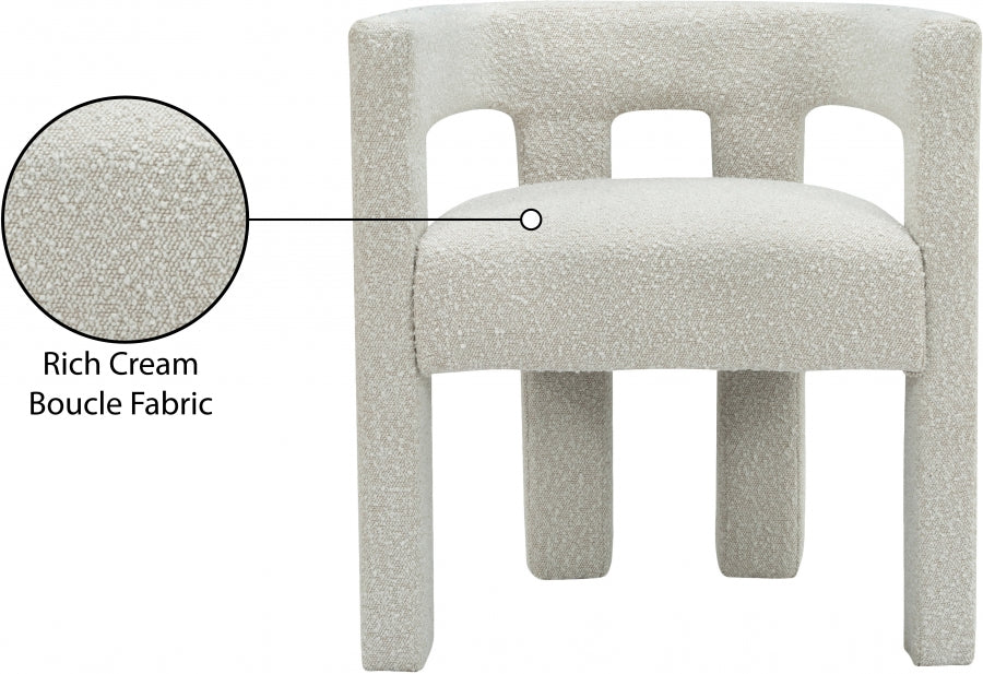 Fauteuil d'appoint rembourré en chenille Vivi