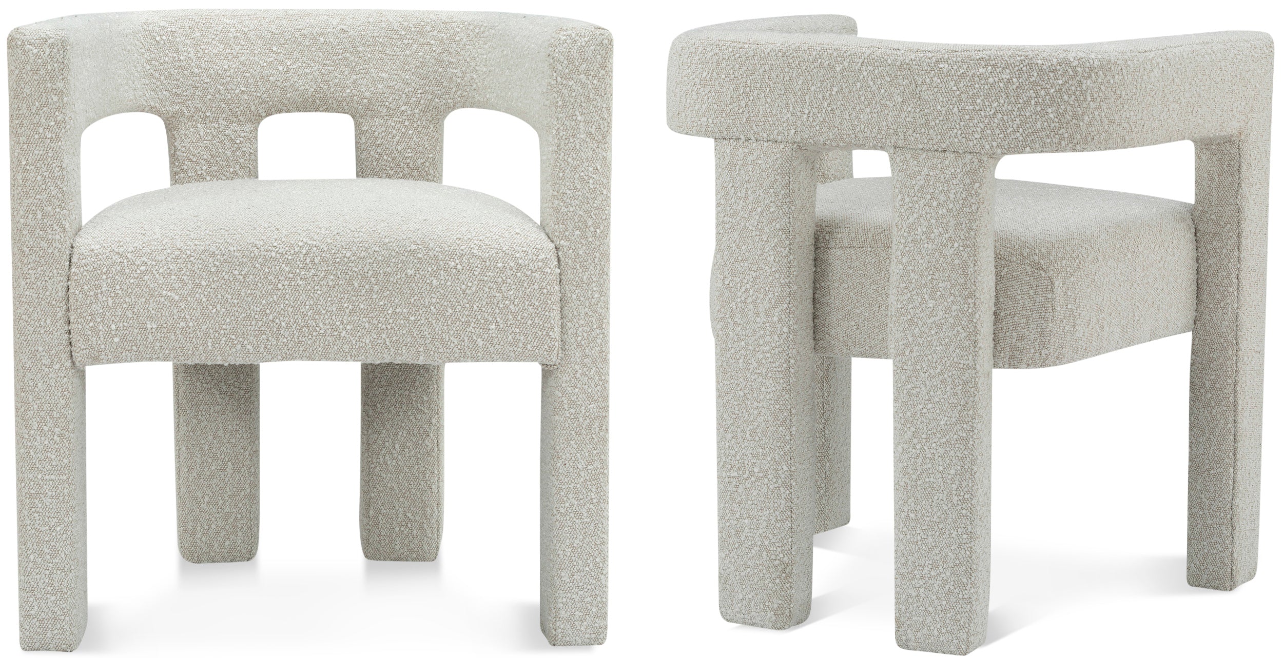 Fauteuil d'appoint rembourré en chenille Vivi