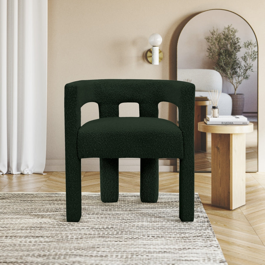 Fauteuil d'appoint rembourré en chenille Vivi