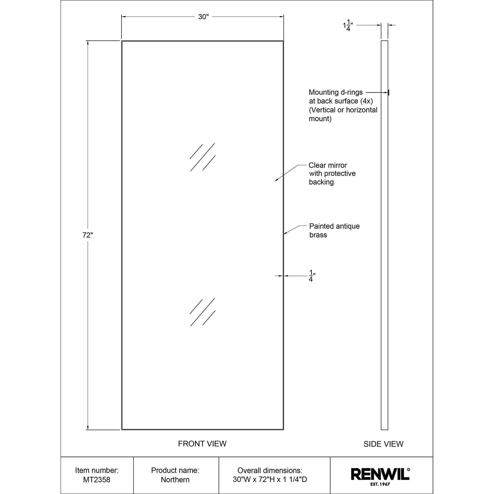 Northern Wall Mirror