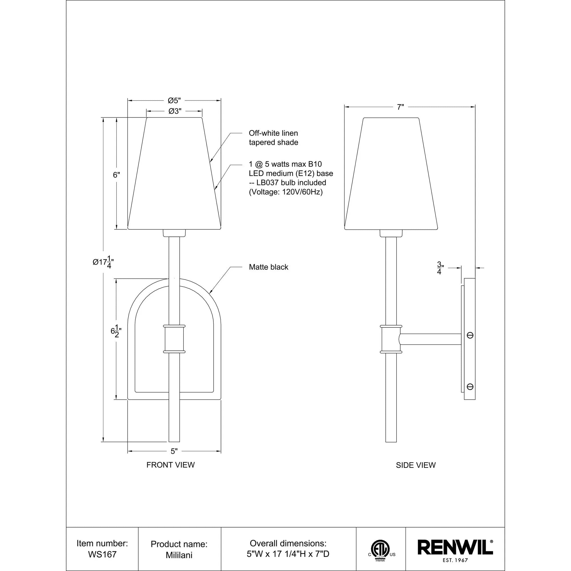 Mililani Wall Sconce