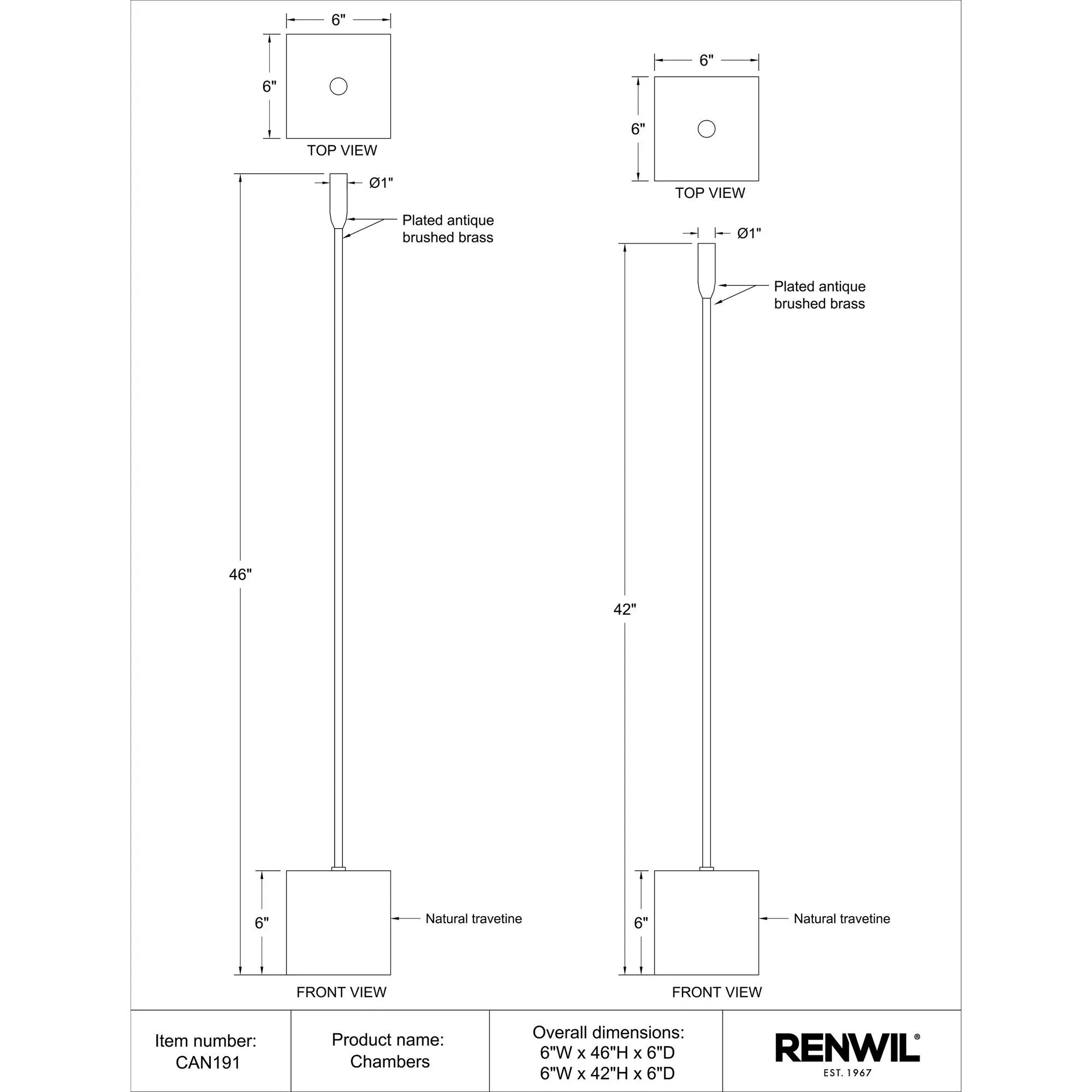 Chambers Candle Holder Set Of 2