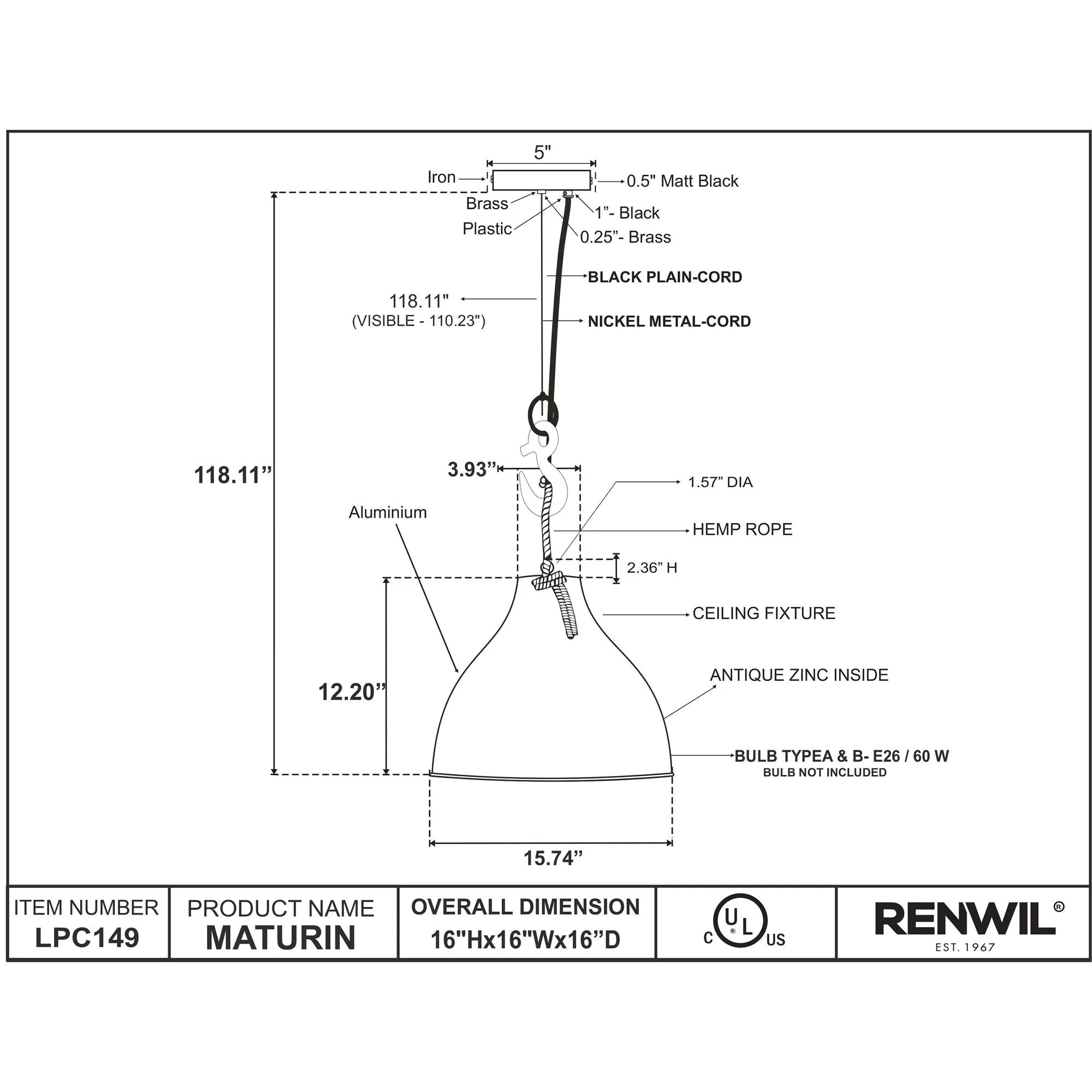Maturin Pendant Lamp