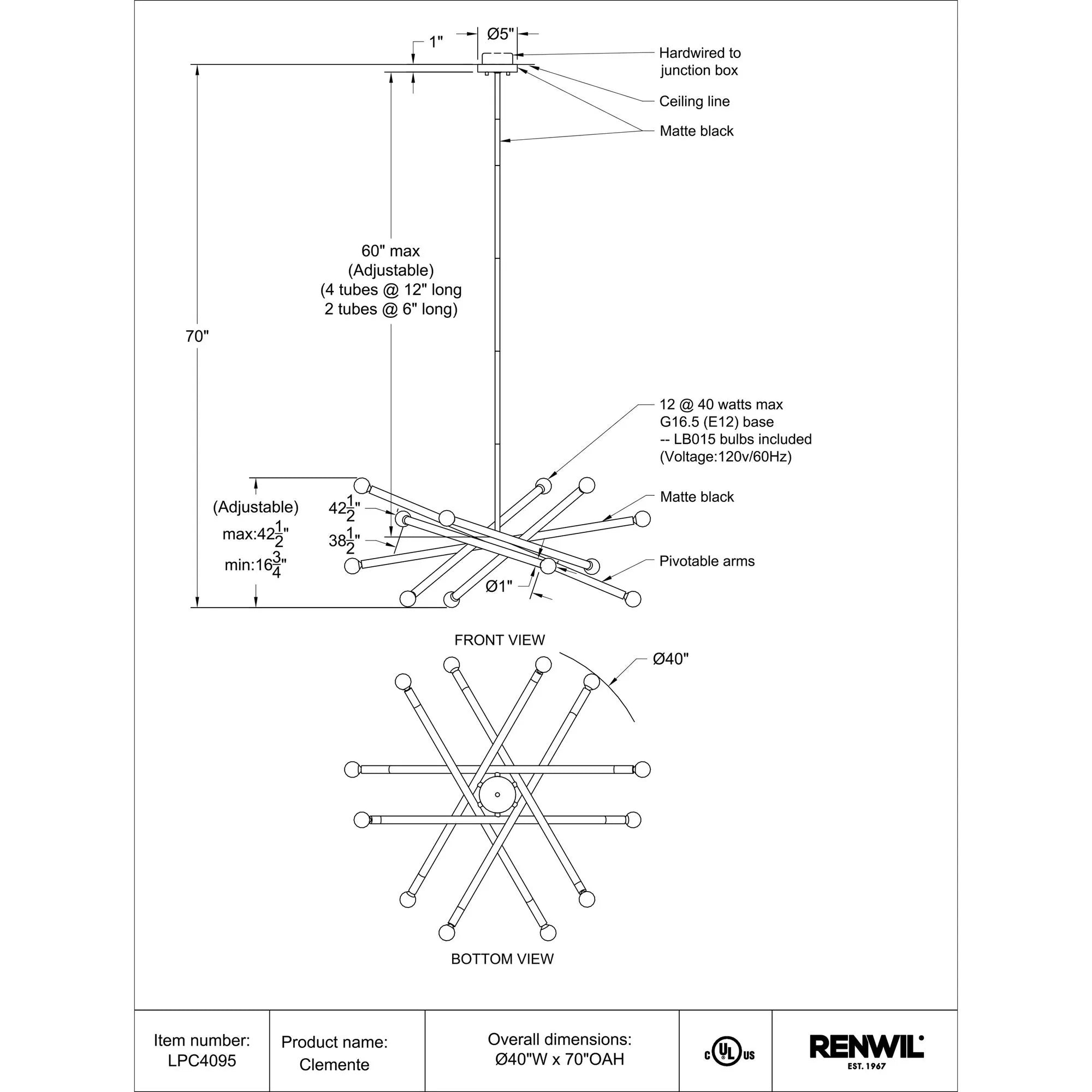 Clemente Pendant Lamp