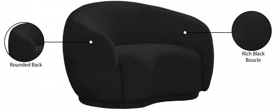 Hyde Boucle Fabric Upholstered Chair