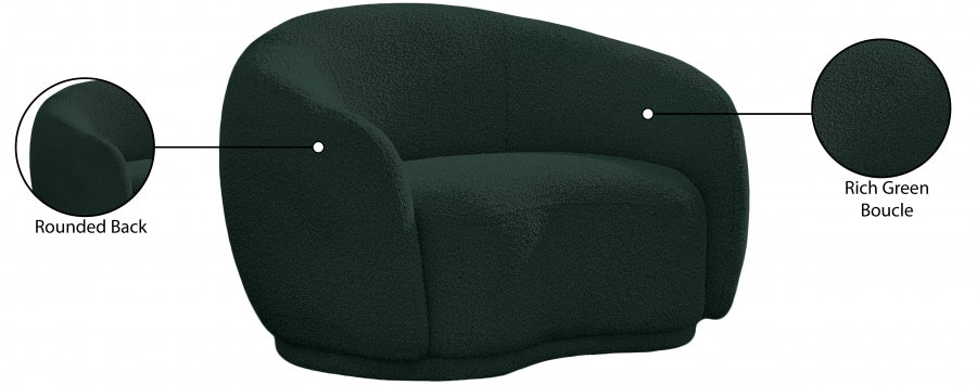 Fauteuil d'appoint rembourré en chenille Vivi
