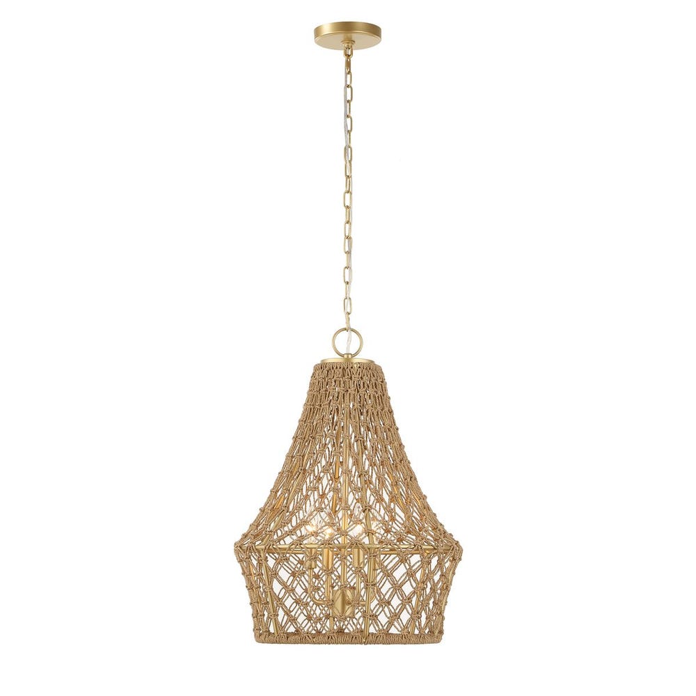 Macrame, 4 Lt Pendant