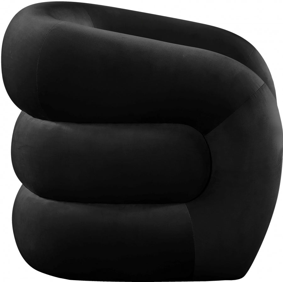 Fauteuil d'appoint rembourré en chenille Vivi