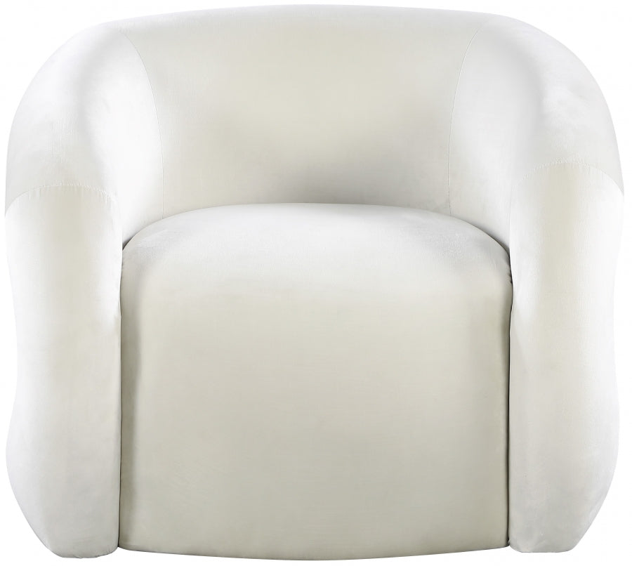 Fauteuil d'appoint rembourré en chenille Vivi