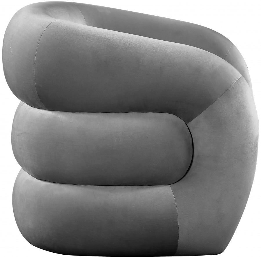 Fauteuil d'appoint rembourré en chenille Vivi