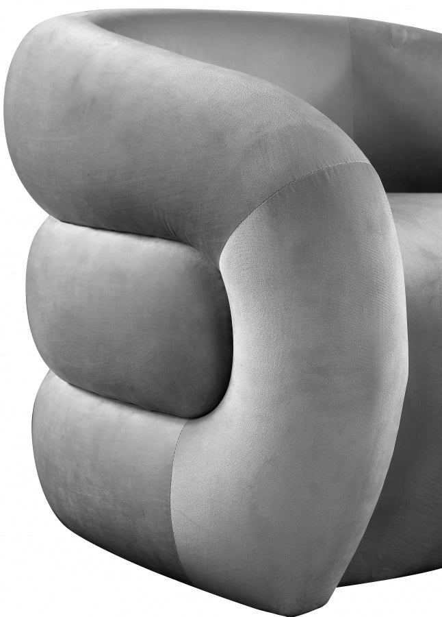 Fauteuil d'appoint rembourré en chenille Vivi