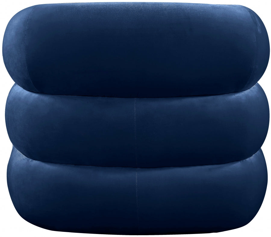 Fauteuil d'appoint rembourré en chenille Vivi