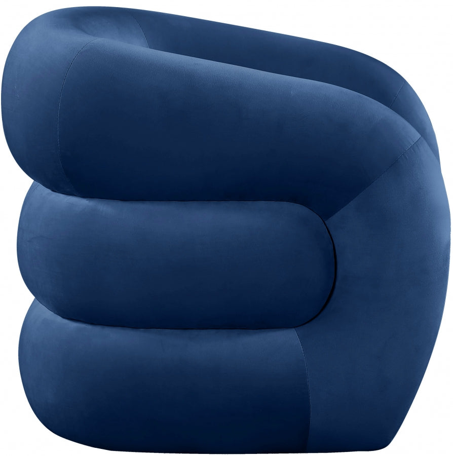 Fauteuil d'appoint rembourré en chenille Vivi