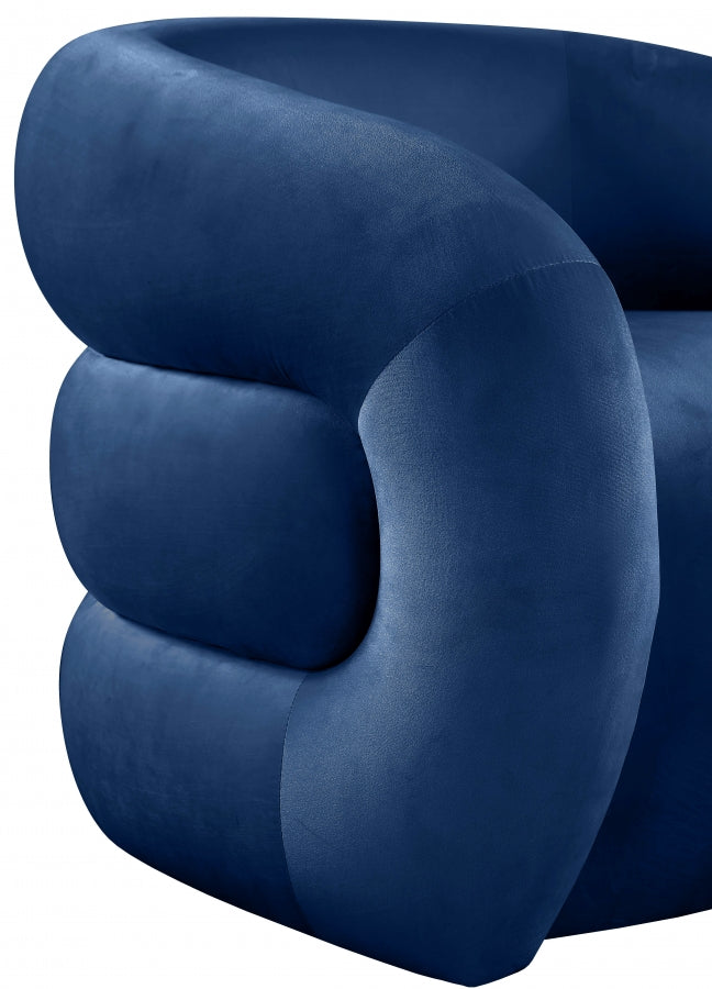 Fauteuil d'appoint rembourré en chenille Vivi