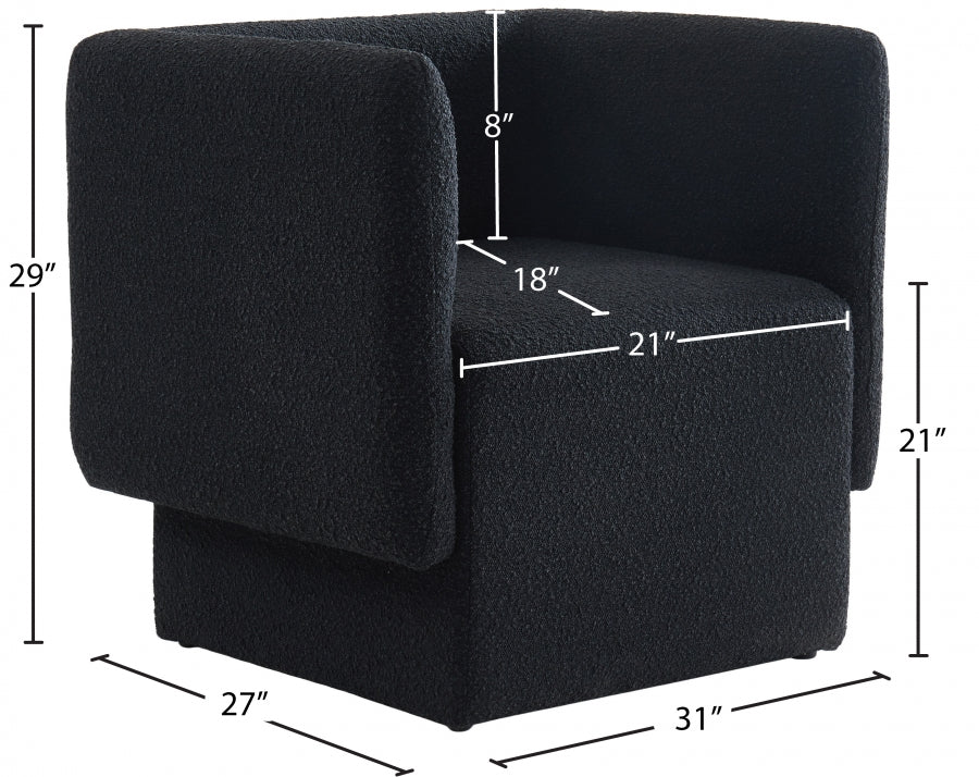 Vera Boucle Fabric Upholstered Accent Chair