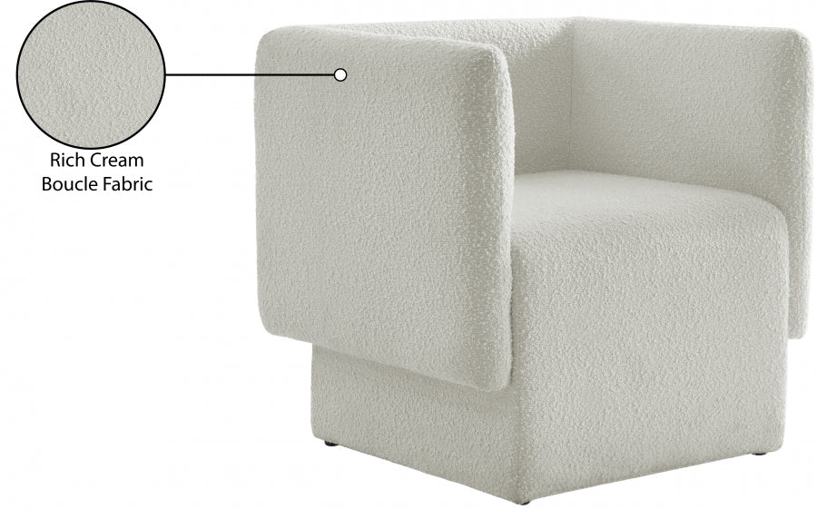 Vera Boucle Fabric Upholstered Accent Chair