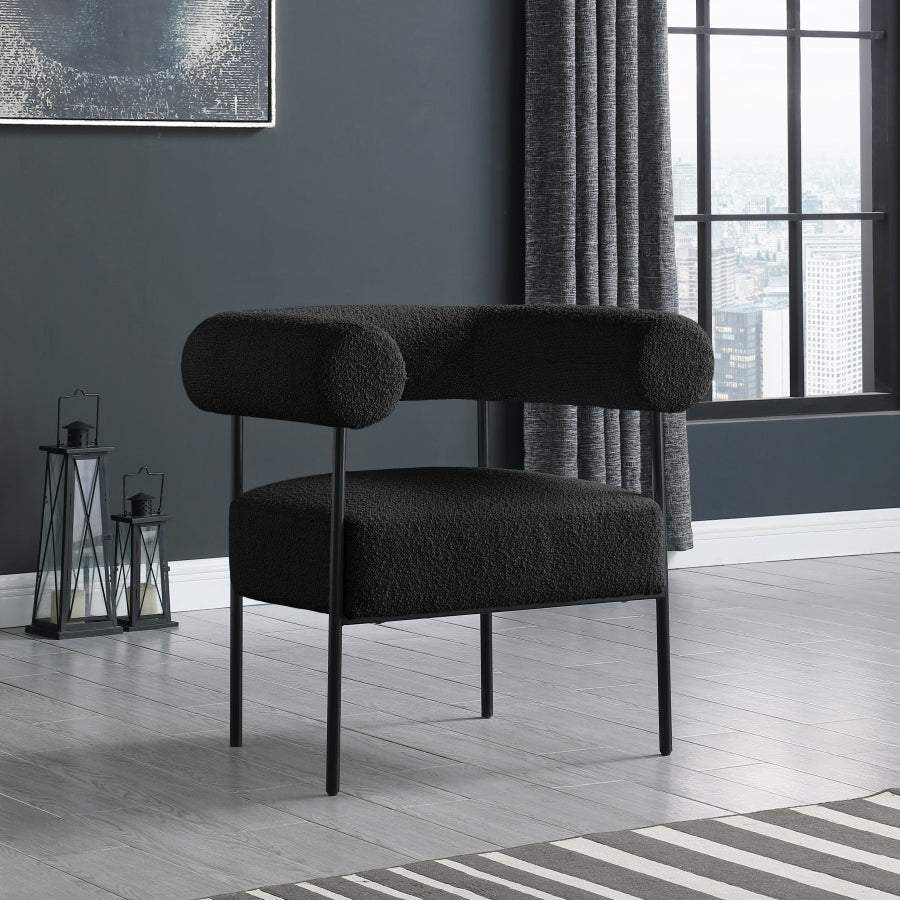 Fauteuil d'appoint rembourré en chenille Vivi