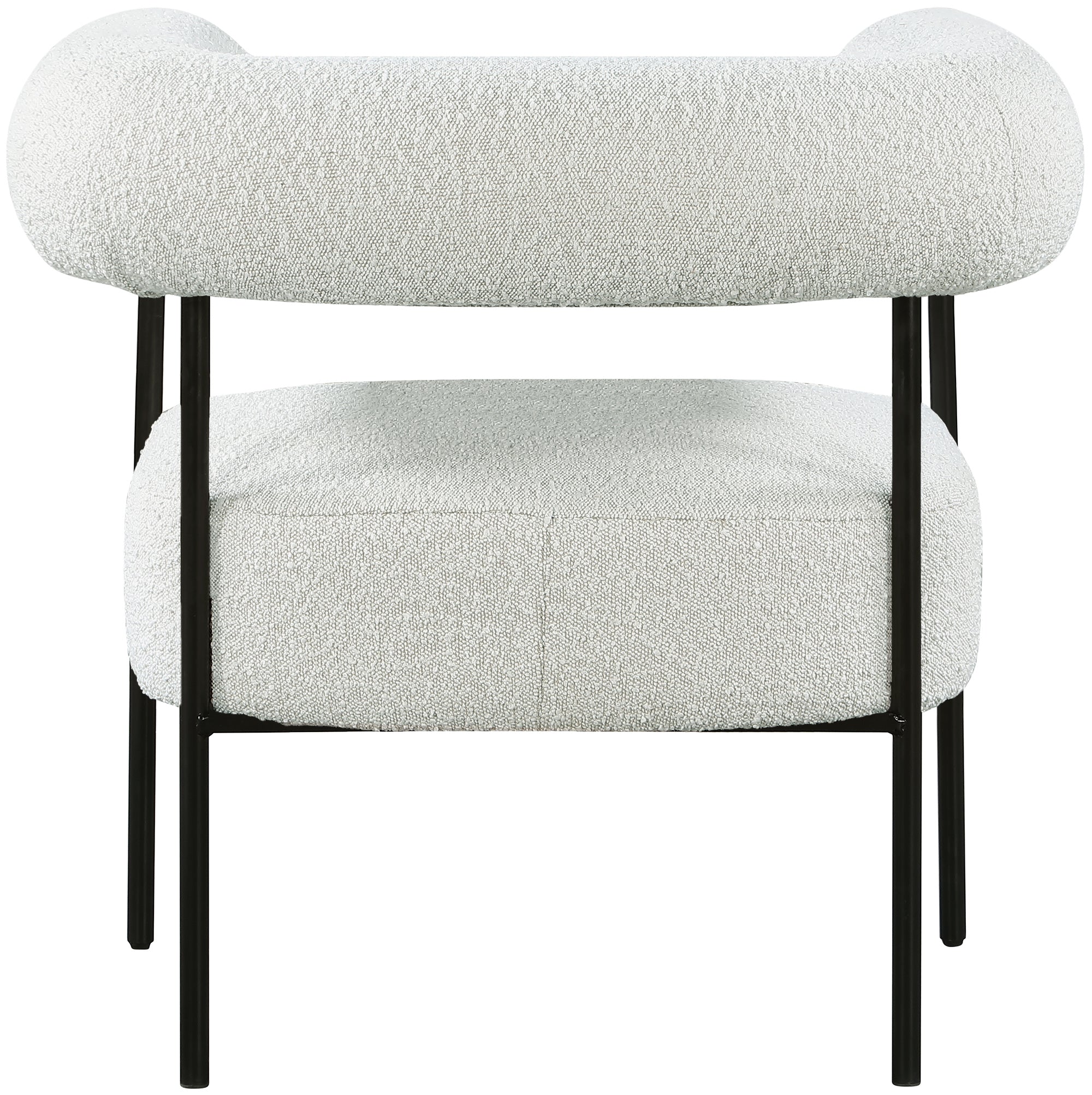 Fauteuil d'appoint rembourré en chenille Vivi