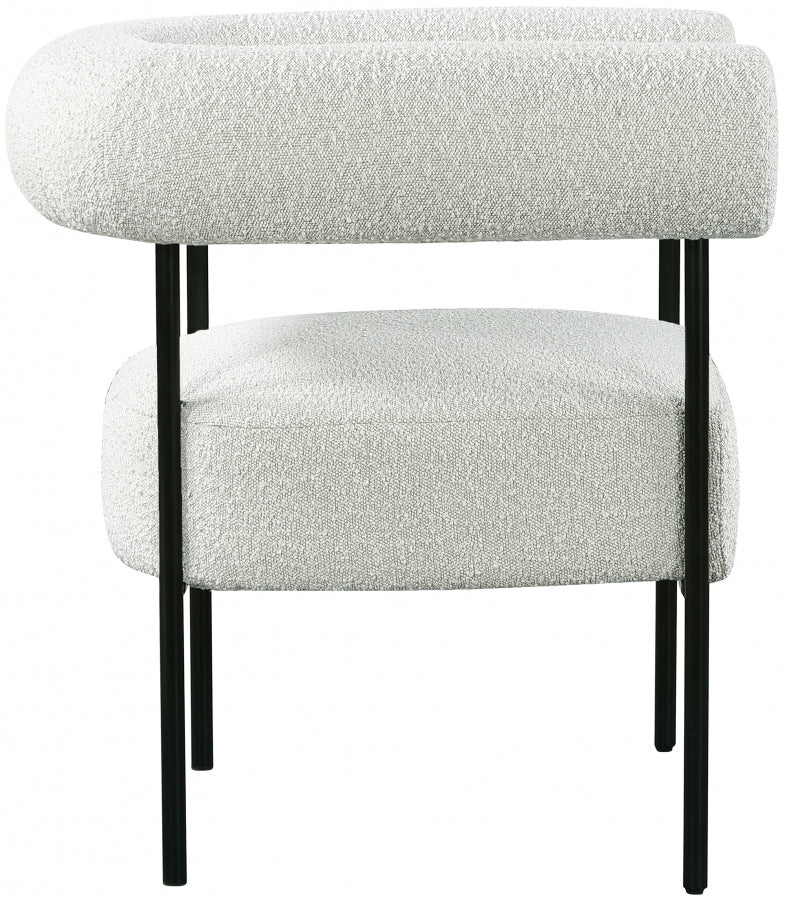 Fauteuil d'appoint rembourré en chenille Vivi
