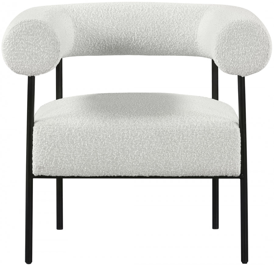Fauteuil d'appoint rembourré en chenille Vivi