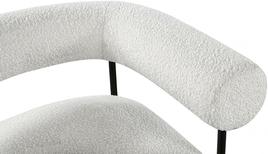 Fauteuil d'appoint rembourré en chenille Vivi